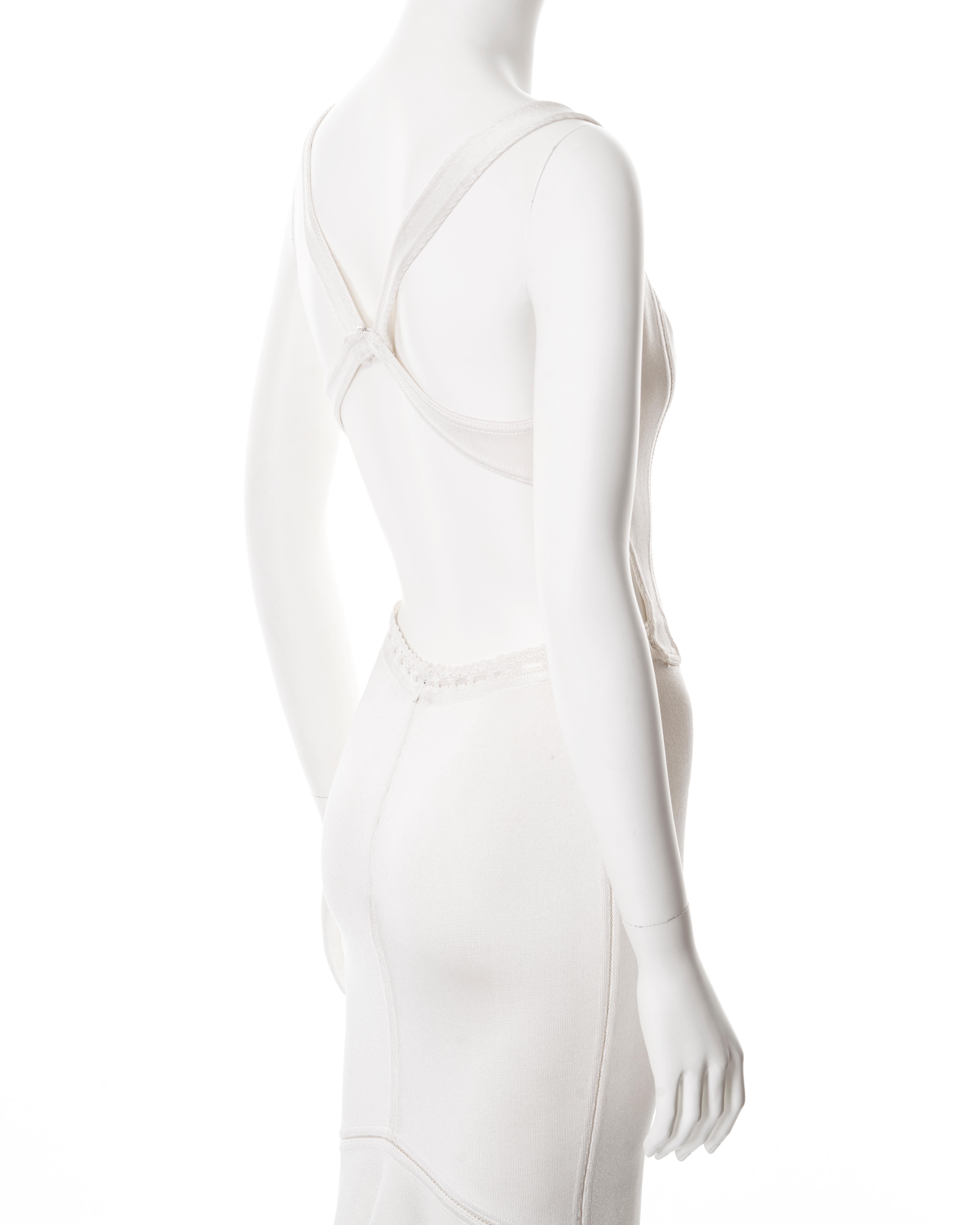 Azzedine Alaia white bodycon dress, ss 1993 3