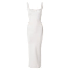 Abito bodycon bianco Azzedine Alaia, ss 1993
