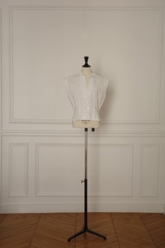 Azzedine Alaïa White Cotton Shirt, 1980s