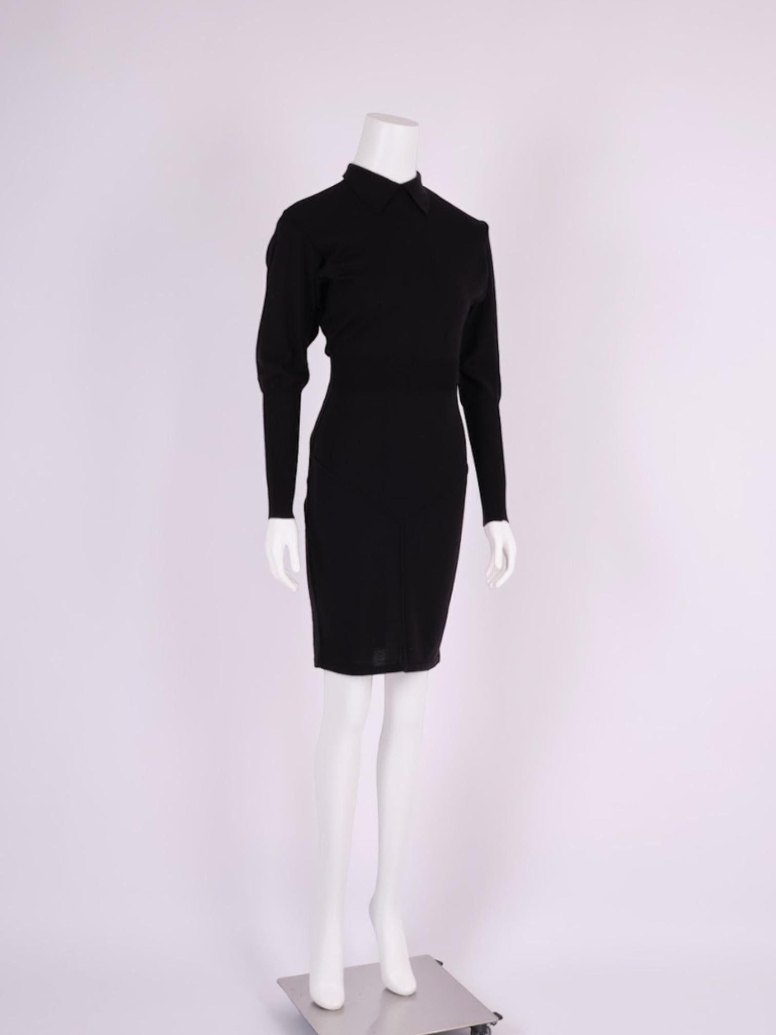 Women's Azzendine Alaia 1989 Knitted Dress For Sale