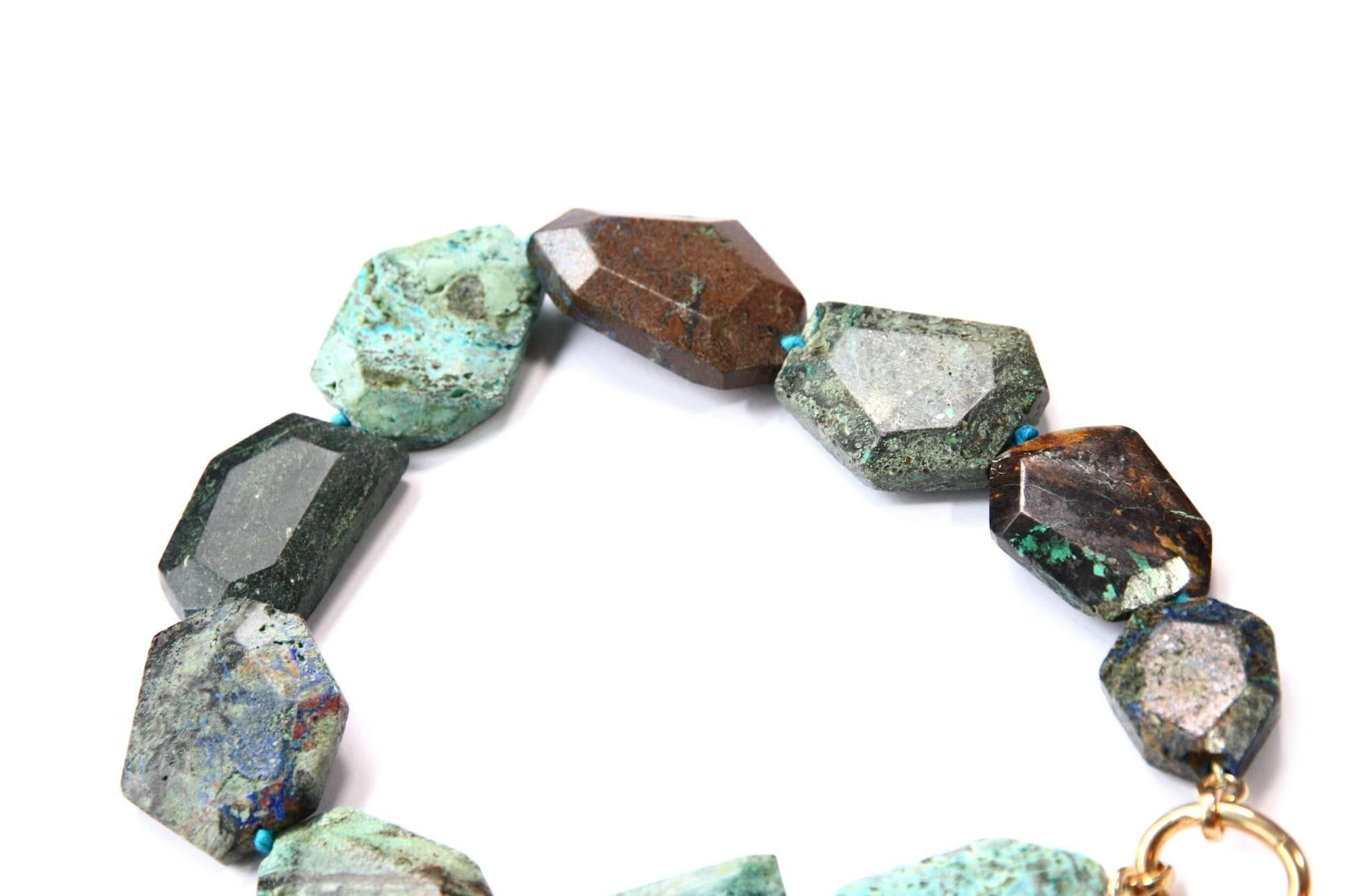Artista Collana Azzurrite a forma geometrica in vendita