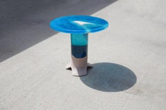 Tavolo personalizzabile in marmo e vetro acrilico Eduard Locota