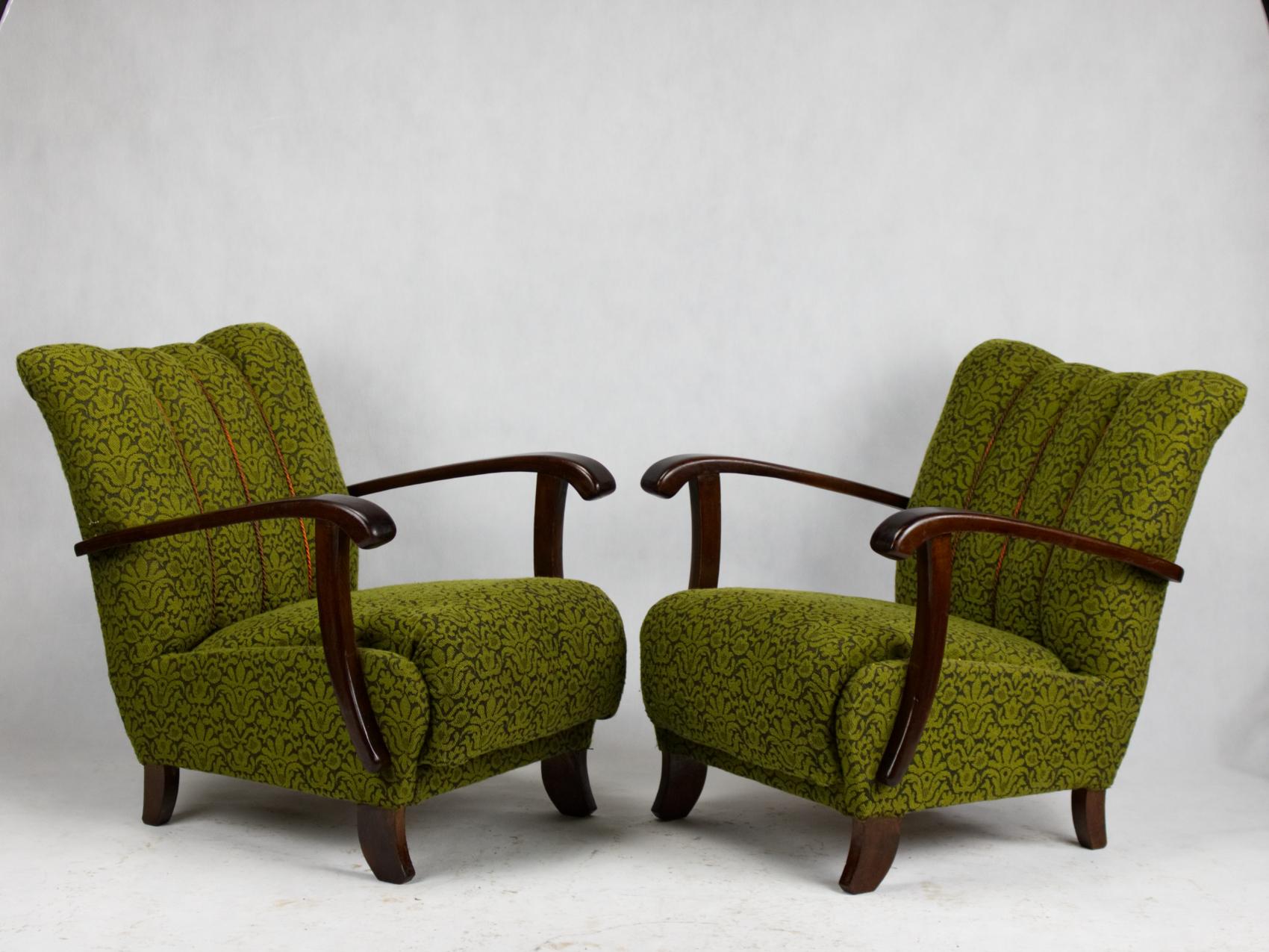 Art Deco B-970 Lounge Chairs by Thonet, 1920s