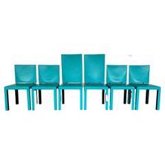 B & B Italia Arcadia Esszimmerstühle aus Leder von Paolo Piva - 6er-Set
