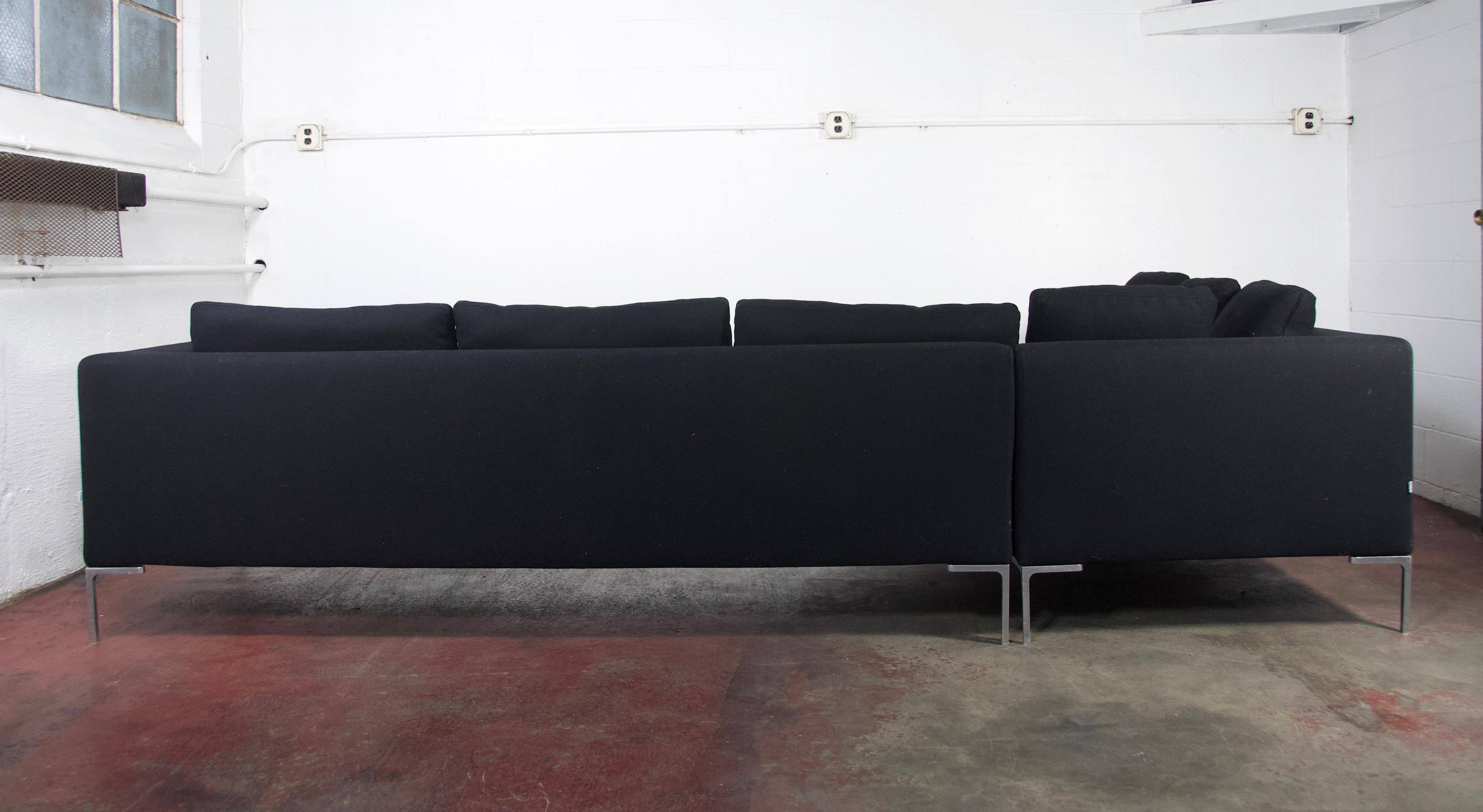 B & B Italia Charles Sofa by Antonio Citterio In Good Condition In Turners Falls, MA