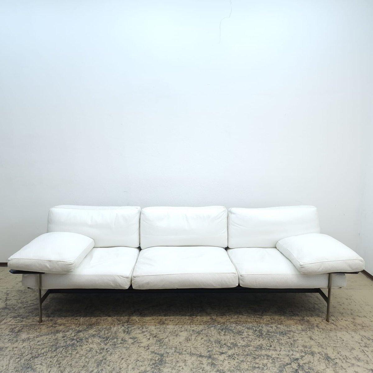 B & B Italia Diesis Sofa Dreisitzer Designersofa Ledersofa Couch en vente 6