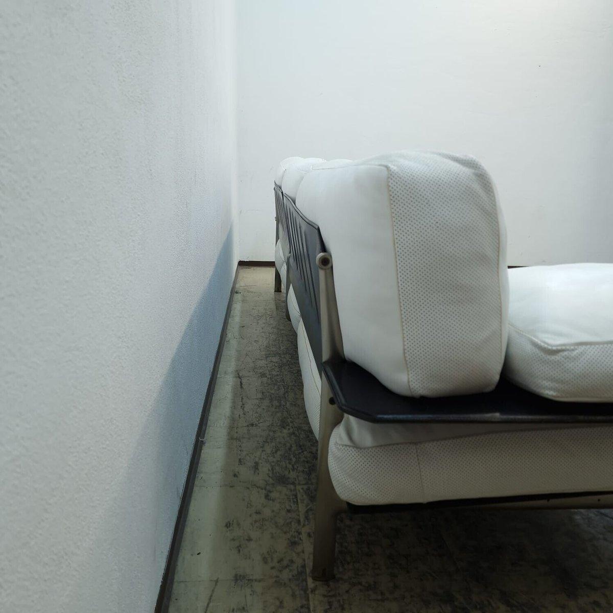 Métal B & B Italia Diesis Sofa Dreisitzer Designersofa Ledersofa Couch en vente