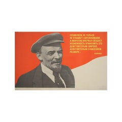 1974 original soviet poster - Vladimir Lenin - USSR