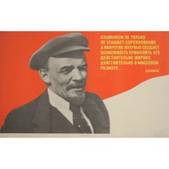 1974 original soviet poster - Vladimir Lenin - USSR