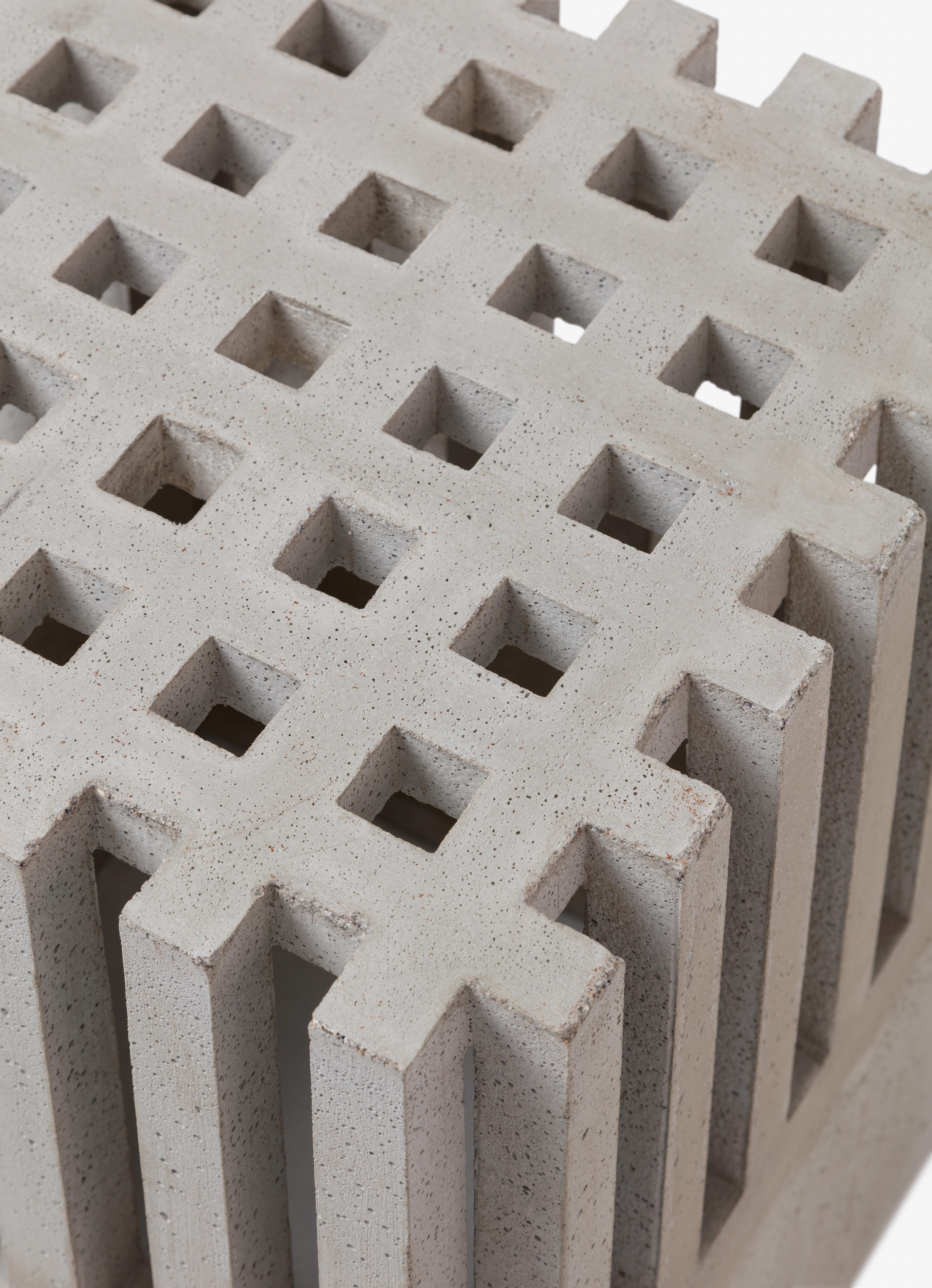 Brazilian B. Block Side Table For Sale