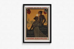 1908 original poster by B. Capelle to promote the Exposition Franco-Anglaise