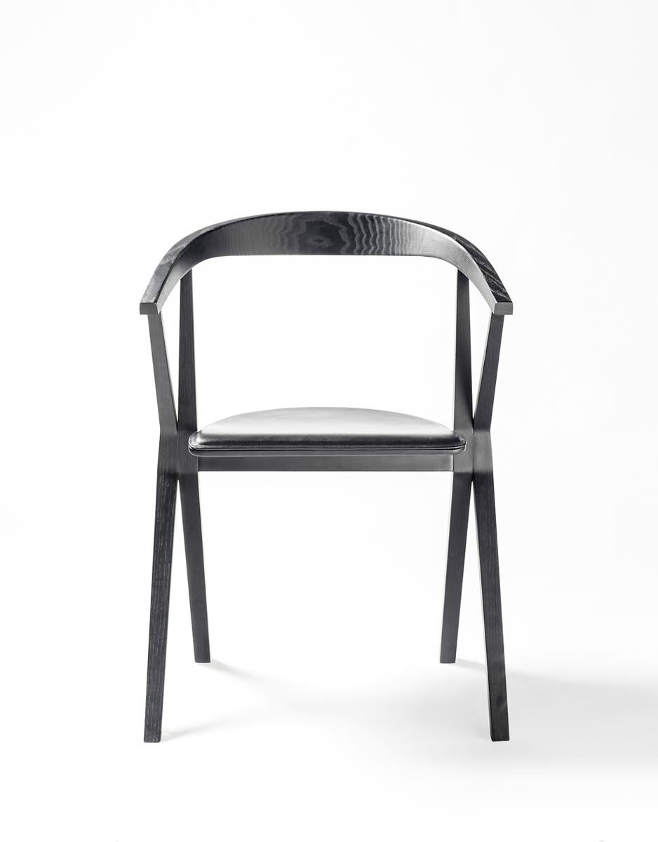 Modern B Chair, Black Lacquered