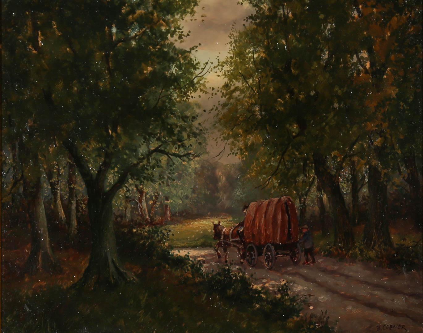 B. Cremer  - Olio dei primi del Novecento, Il viaggio verso casa 1