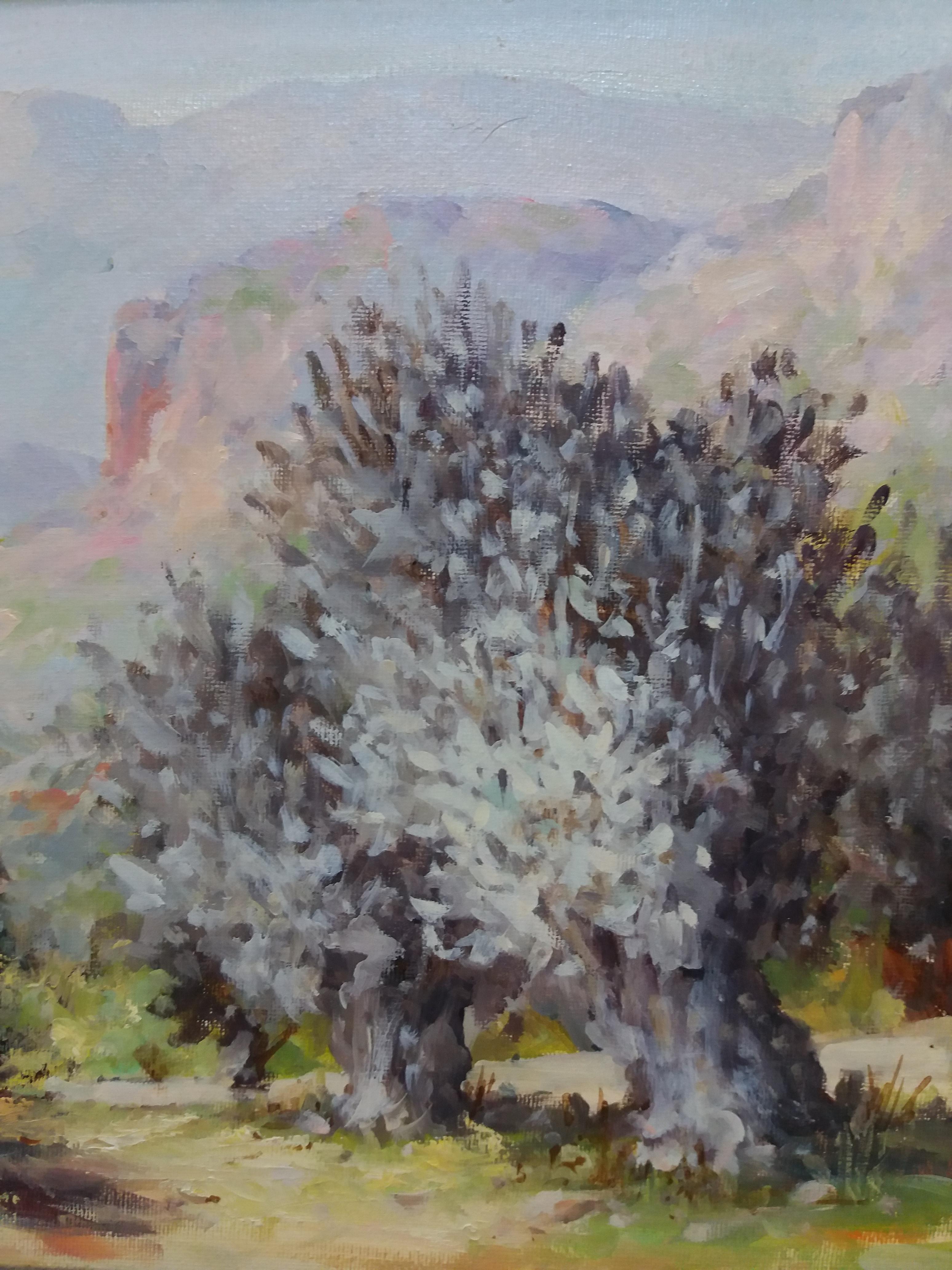 Olivos  pintura acrílica impresionista original - Painting Impresionista de B. ESCUDERO