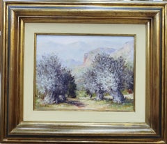 Olivos  pintura acrílica impresionista original
