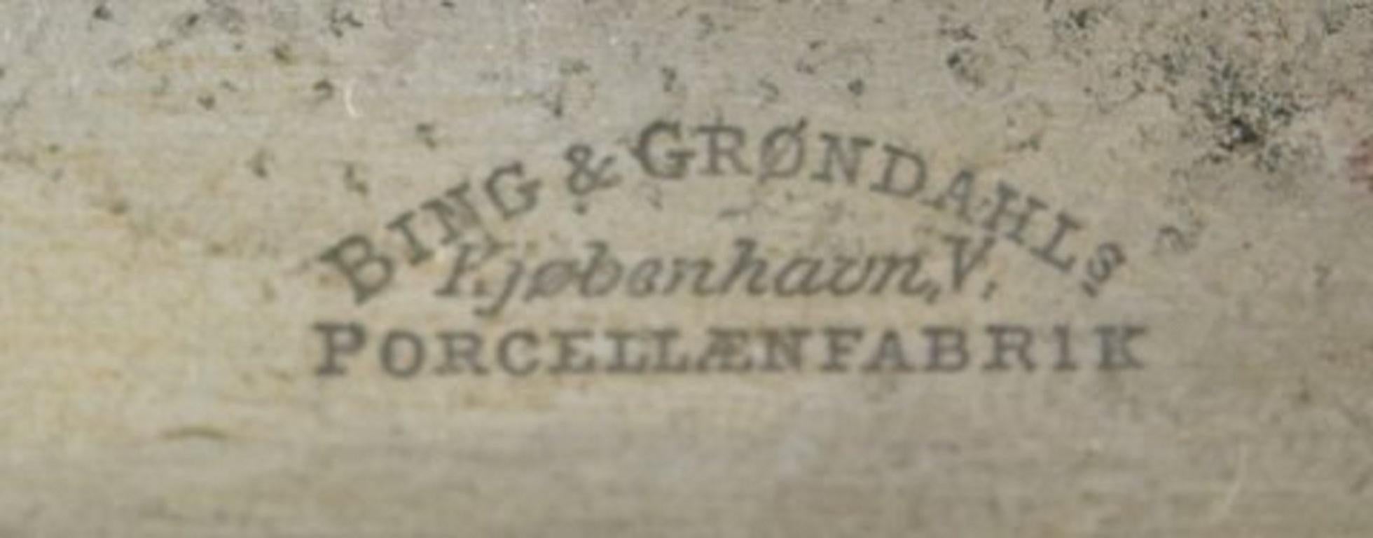 B & G, Bing & Grøndahl Saxon Flower, Satz von 8 antiken großen Tafelmessern im Zustand „Gut“ im Angebot in Copenhagen, DK