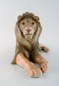 B & G Bing & Grondahl Lying Lion Number 1793