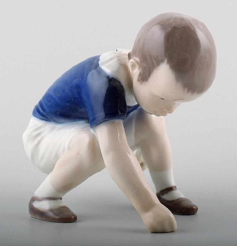 Glazed B & G / Bing & Grondahl, Porcelain Figurine, Boy