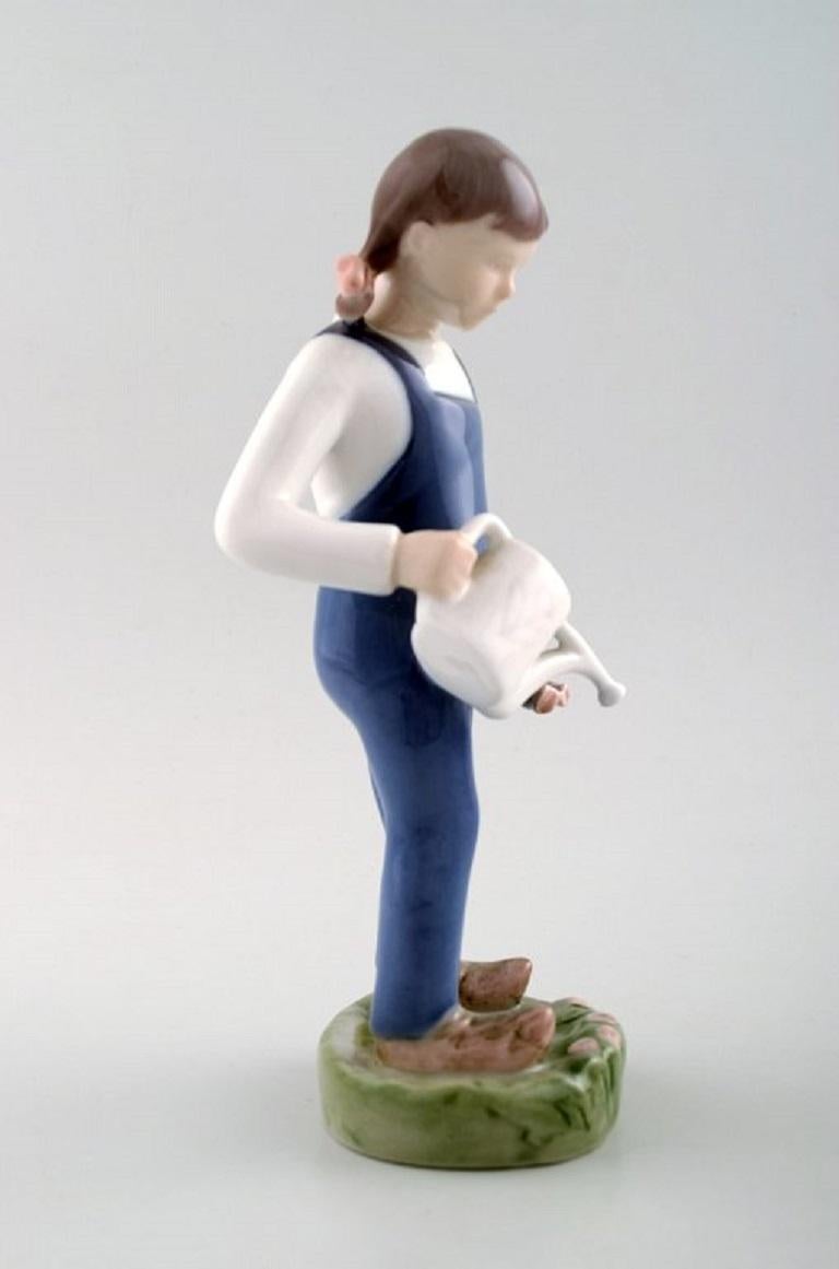 Danish B & G / Bing & Grondahl, The little gardener / girl with watering can