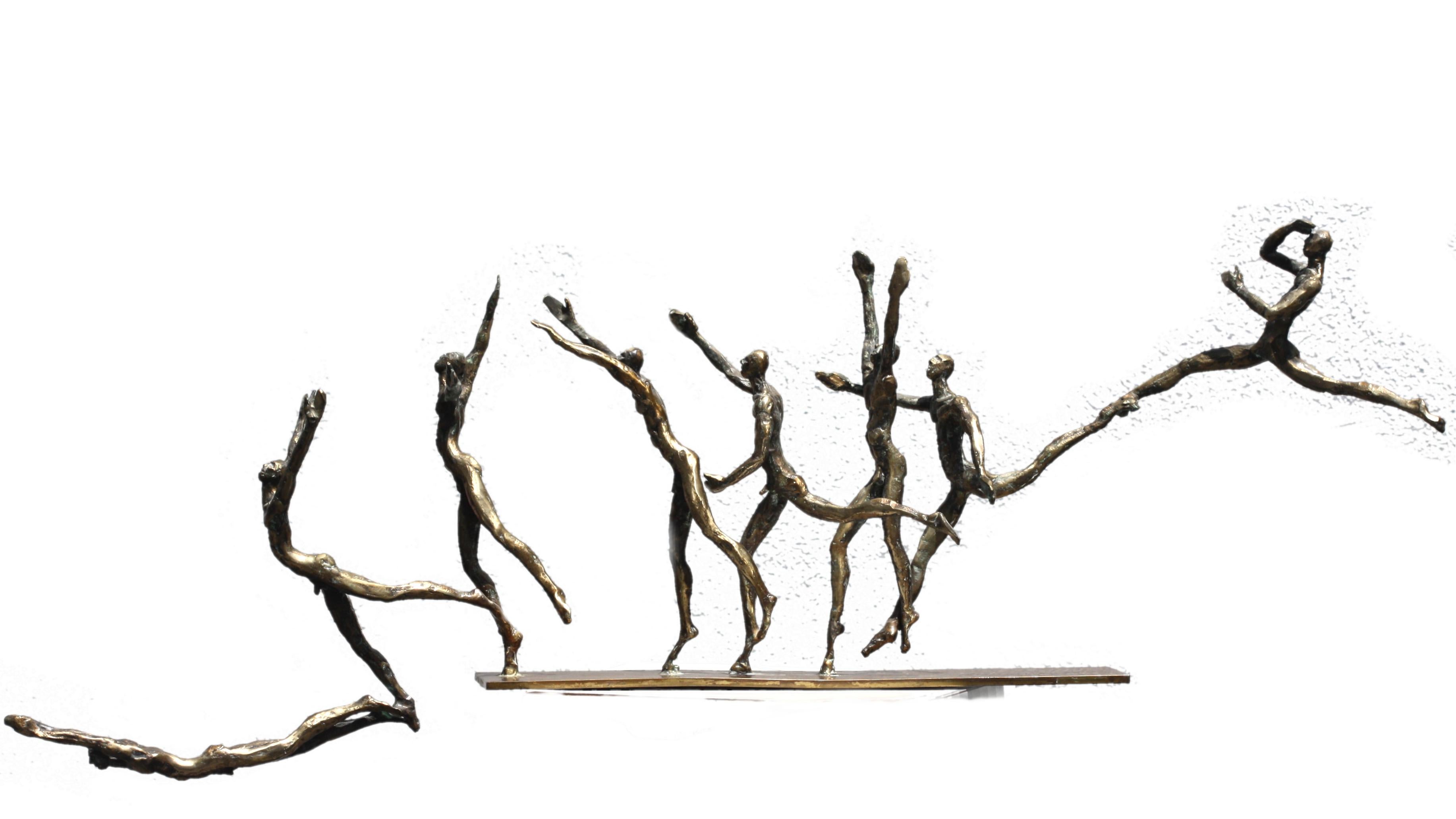 
B. G. Garner, (canadese, 1934-2012)
Into the Pool, 1996, bronzo patinato,
sulla base è incisa la scritta B.G. Garner, datato 96, numerato V.I.I.
Altezza 13,5 pollici, larghezza 42 pollici, profondità 5,5 pollici.
Rapporto sulle condizioni
Buono