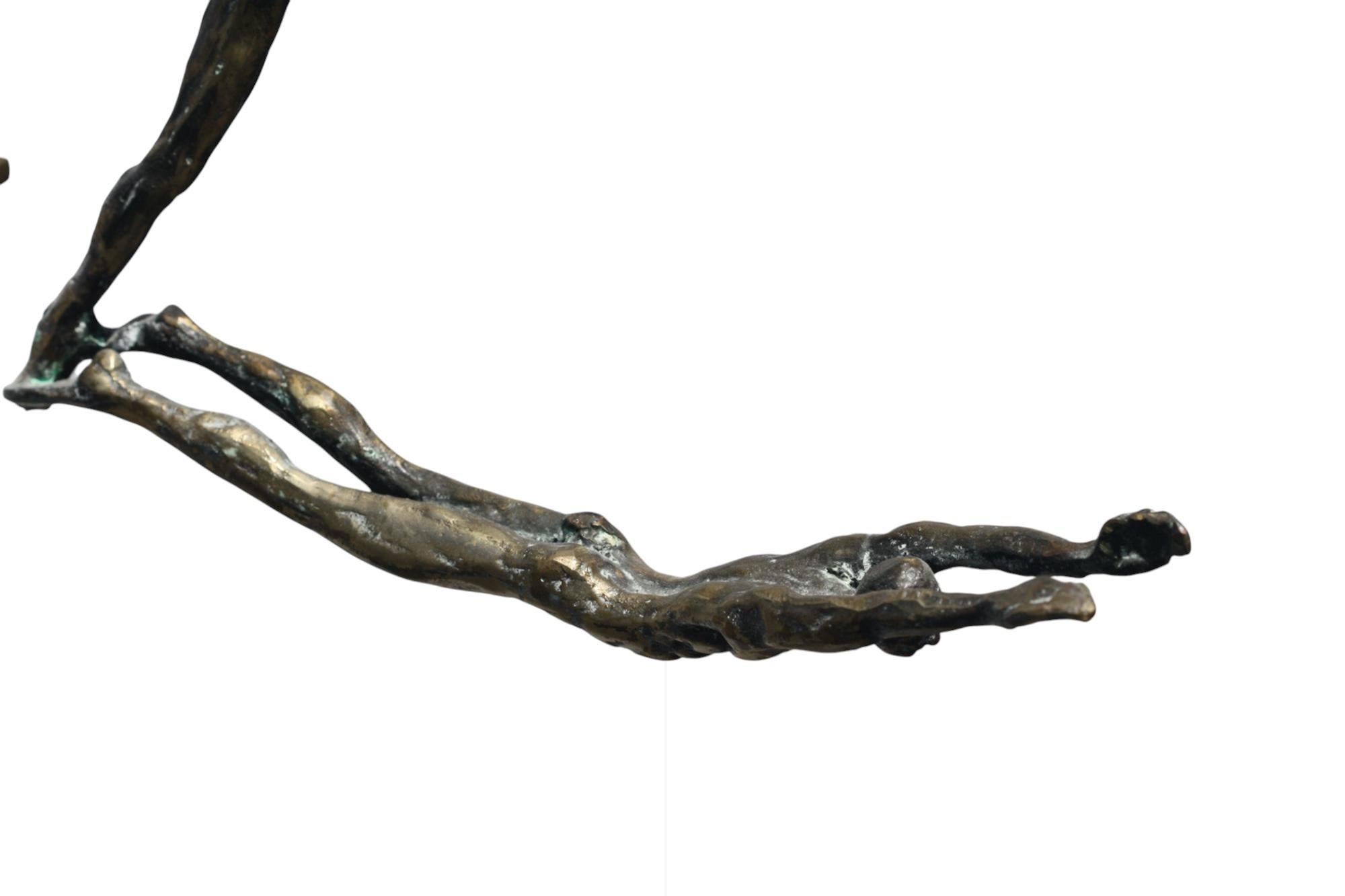 B. G. Garner, (canadese, 1934-2012) Into the Pool, 1996, bronzo patinato in vendita 3