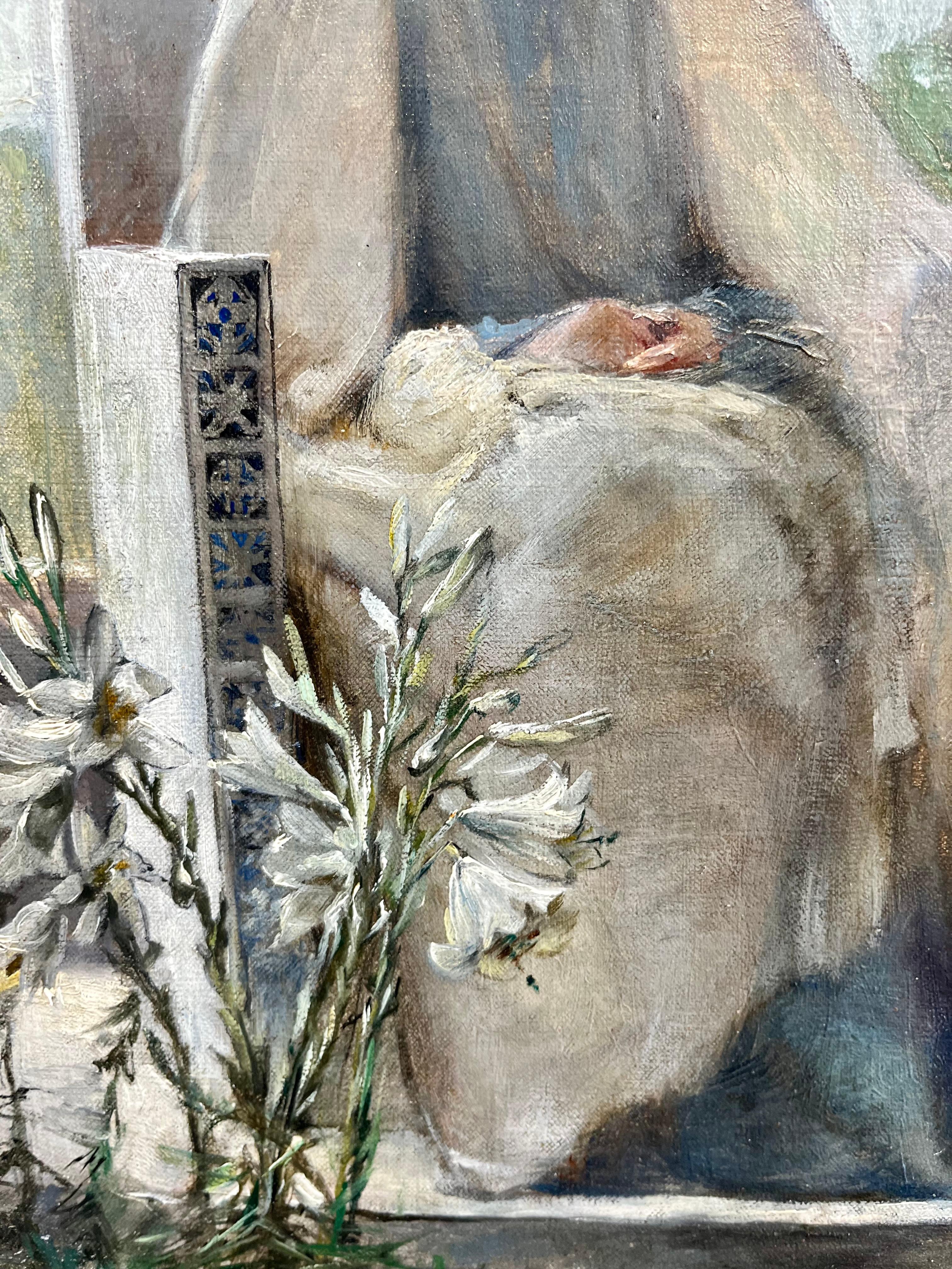 Madonna impressionista idilliaca in vendita 1