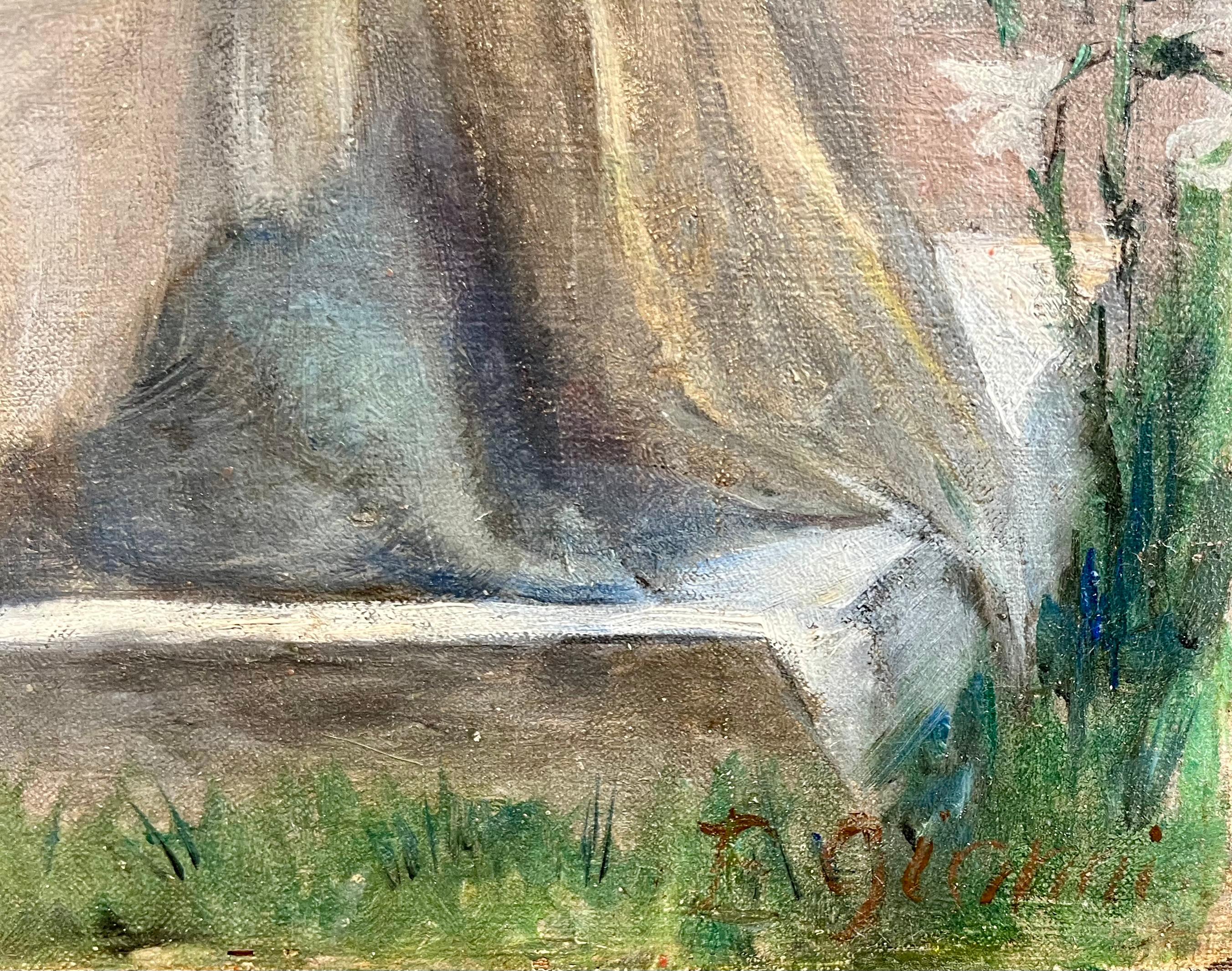 Madonna impressionista idilliaca in vendita 2