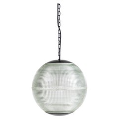 Lampe de rue parisienne à globe en verre prismatique de 40 cm de couleur B Grade, vers 1960