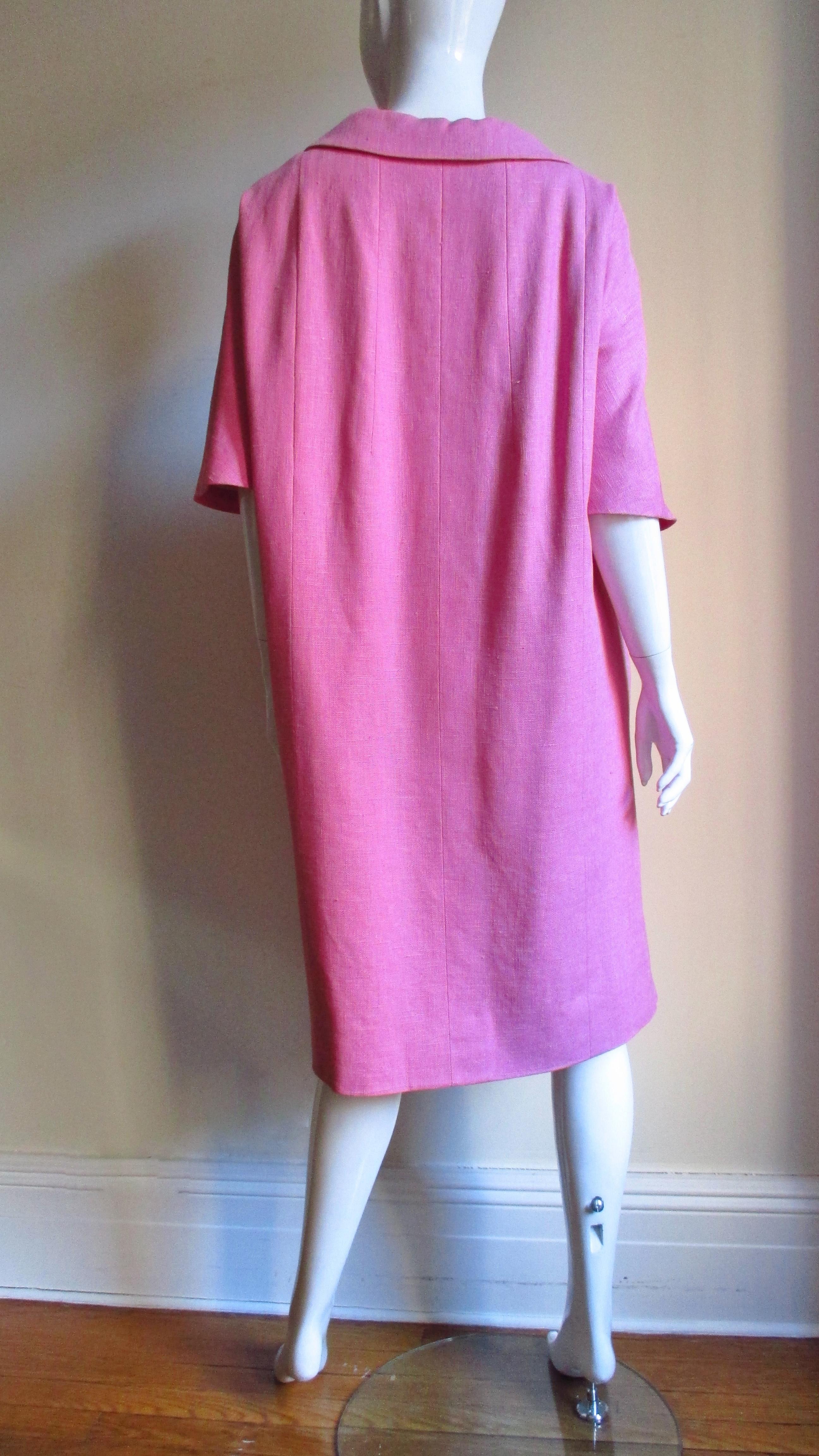 B H Wragge 1960s Linen Coat and Skirt 6