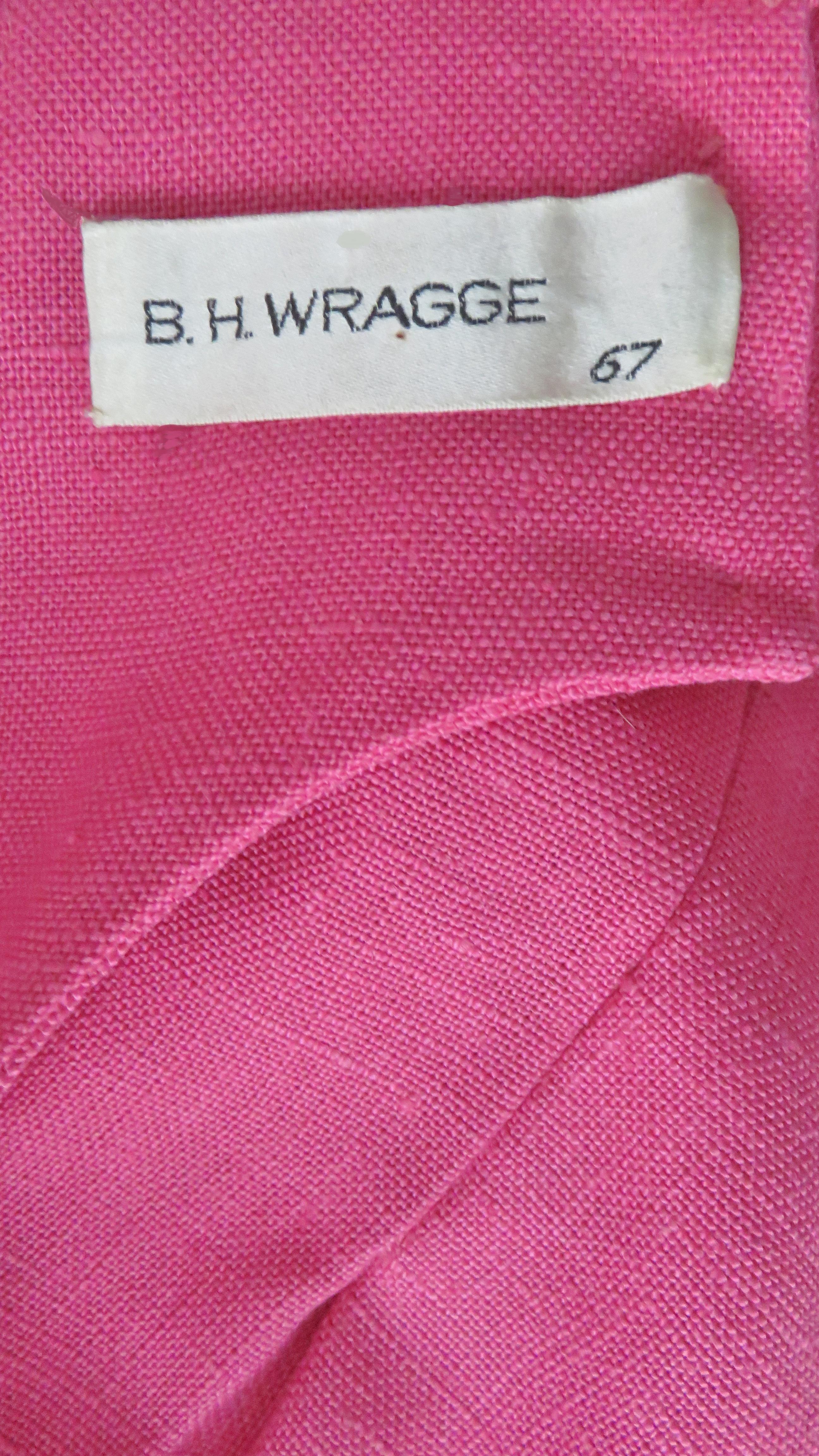 B H Wragge 1967 Leinenkleid mit Ausschnitt am Rückenausschnitt im Angebot 9