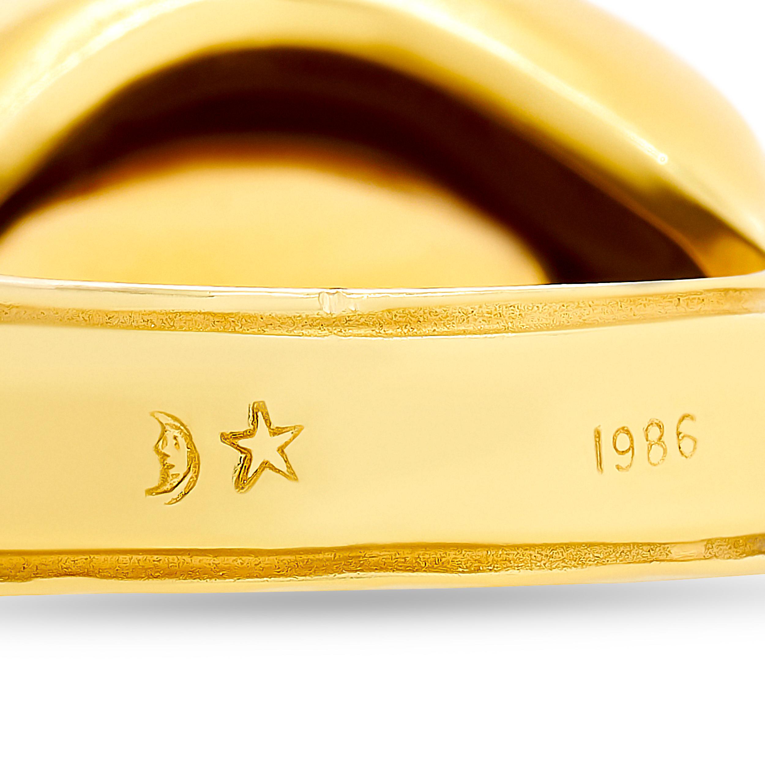 Oval Cut B. Kieselstein-Cord 18 Karat Yellow Gold Oval Citrine Ring For Sale