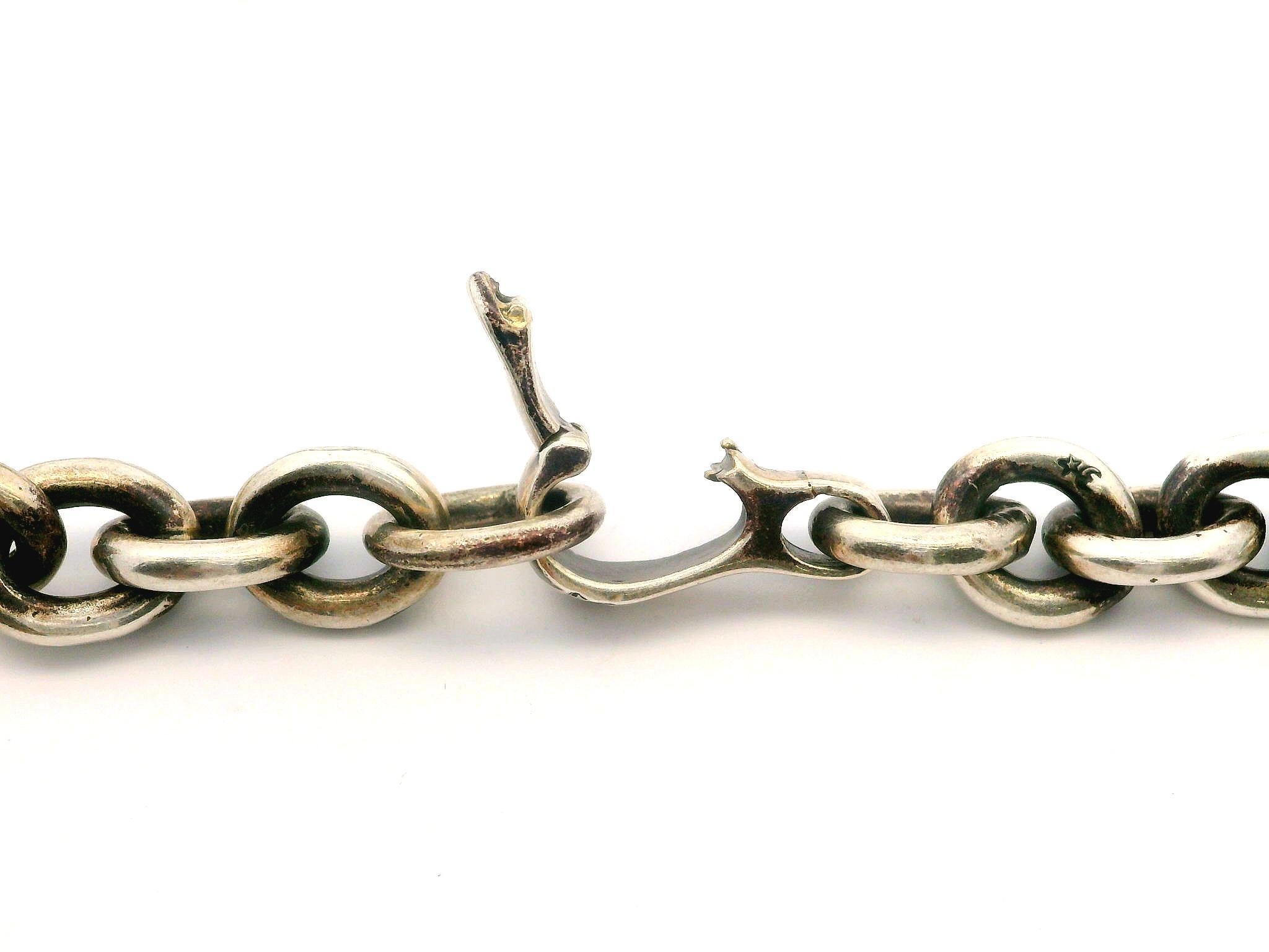 Women's or Men's B. Kieselstein Cord Silver 17