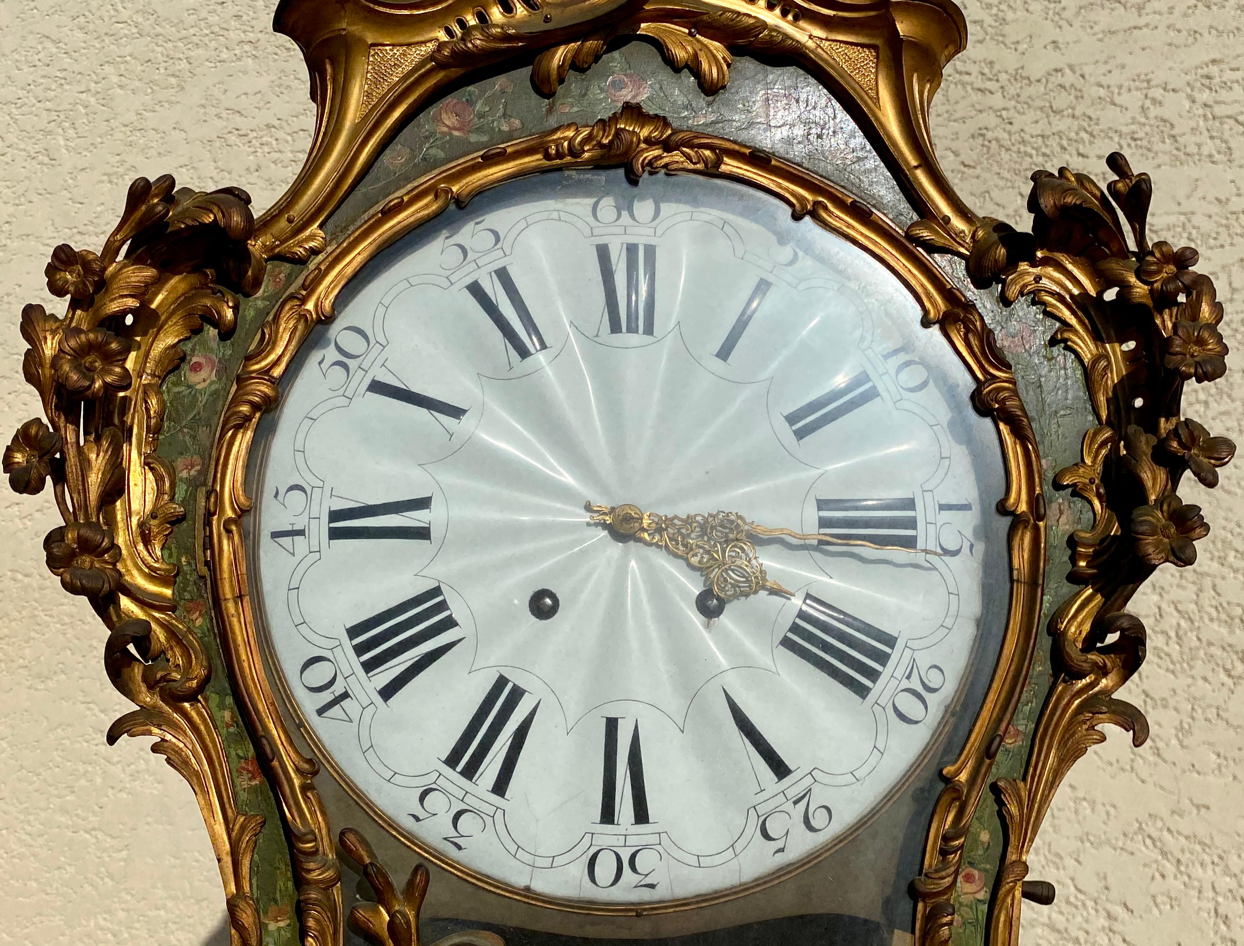 18. Jahrhundert, B. Lieutaud & P. Caffieri, Cartel Periode Louis XV mit Bronze (Französisch) im Angebot