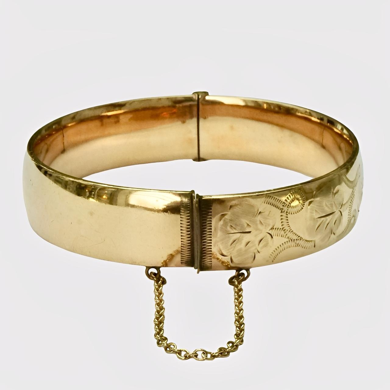 da uomo o donna B Ltd 1/5 Braccialetto in oro Rolle con incisioni a cartiglio in vendita