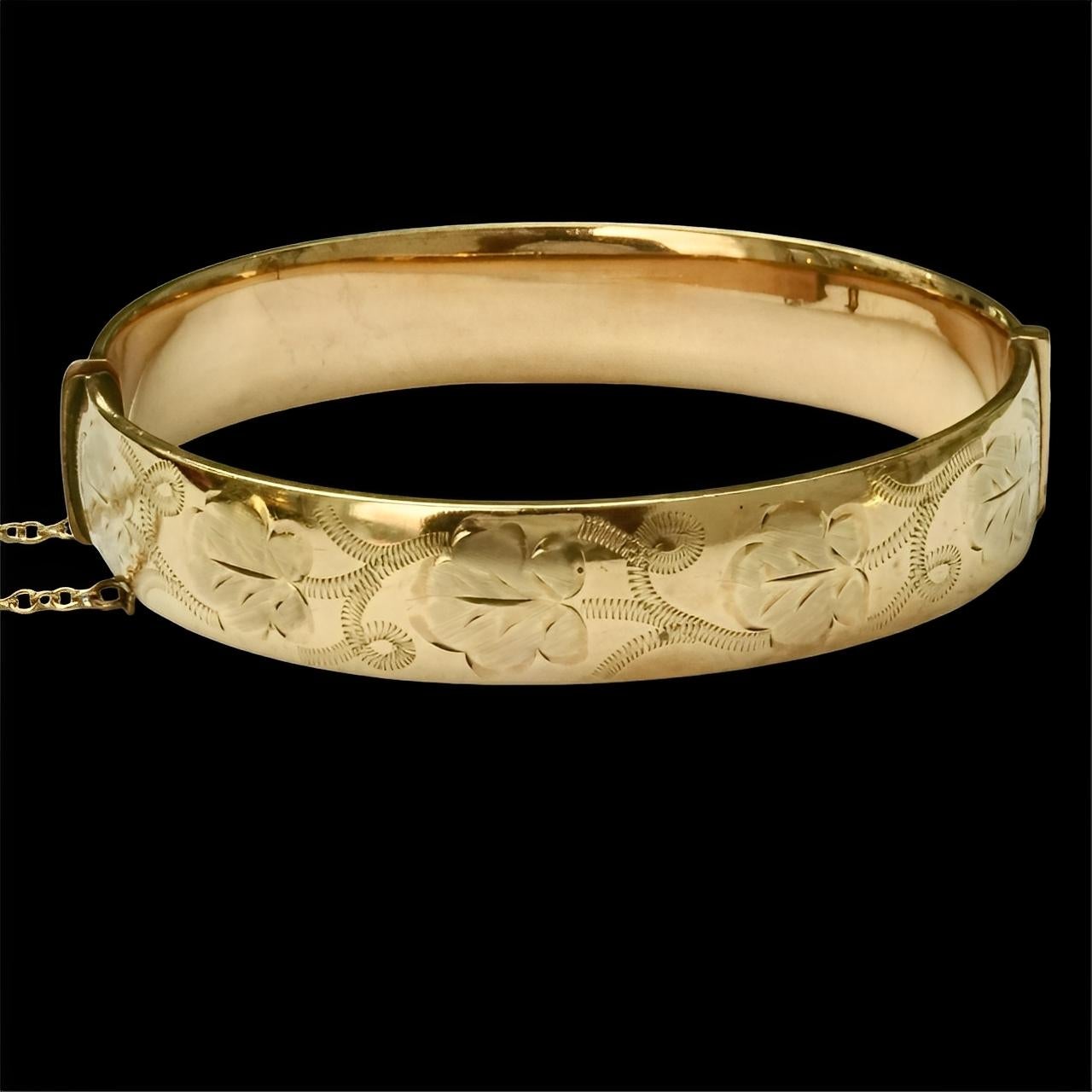 B Ltd 1/5 Braccialetto in oro Rolle con incisioni a cartiglio in vendita 4