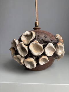 B. M. Nielsen Organic Modern Ceramic Art Pendant, 1960s