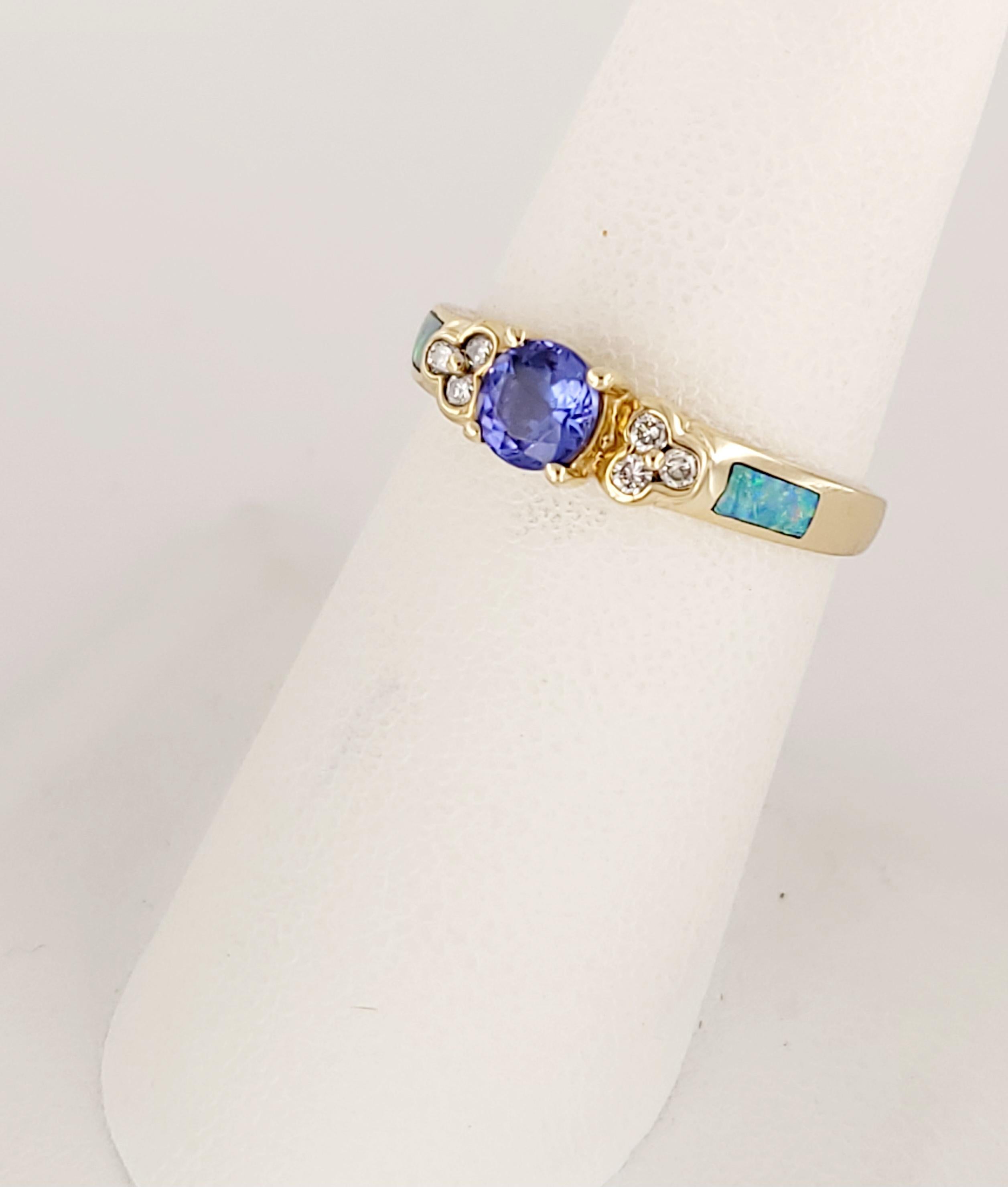 B & M Tanzanite Ring In Excellent Condition For Sale In New York, NY