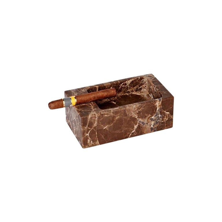 Aschenbecher „B“ aus Marmor, Morfosi im Angebot
