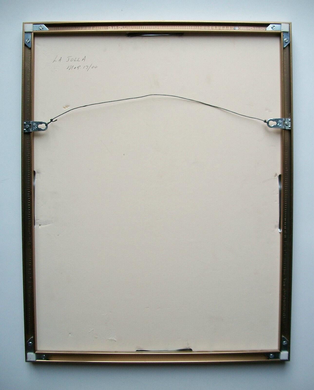 B. McKay, « La Jolla », peinture à l'aquarelle encadrée, signée et datée, vers 2000 en vente 2