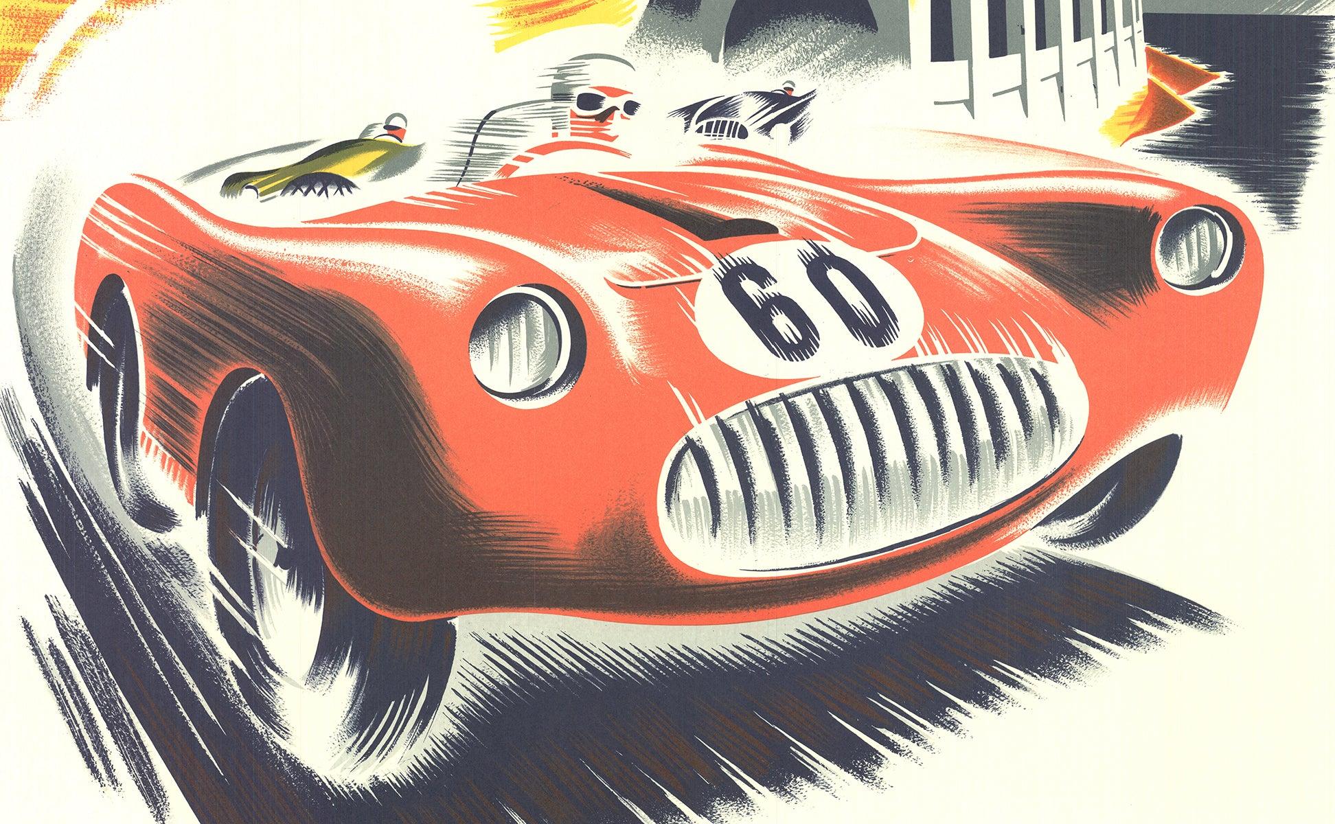 B. Minne 'Monaco Grand Prix 1952' 1985- Lithograph For Sale 2