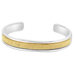 B. Brazalete Morgan de plata de ley y oro amarillo de 14 quilates para nativos americanos