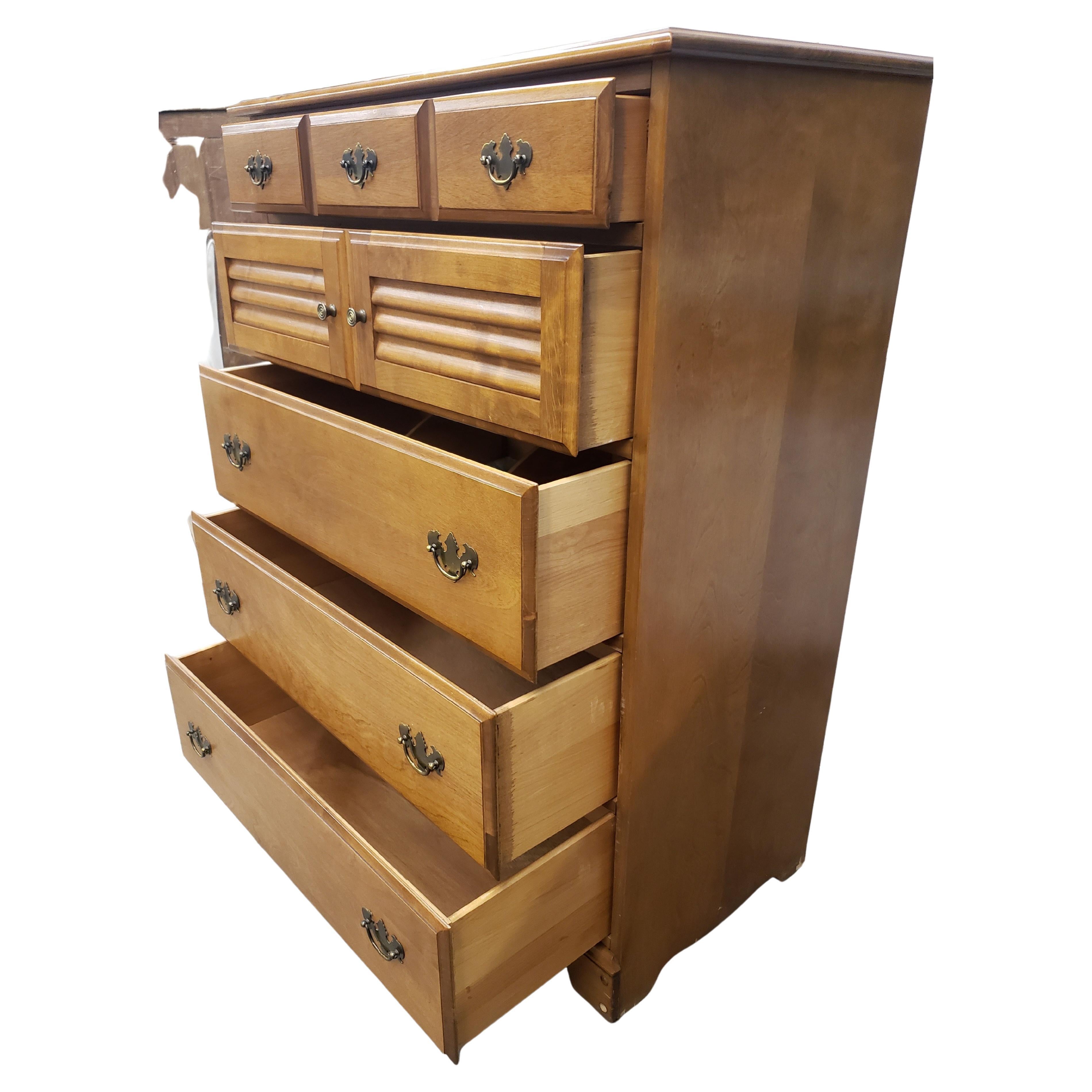 vintage maple chest of drawers