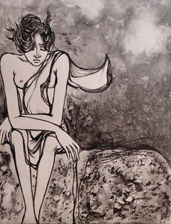 Untitled, Figurative, Oil on Canvas, by Modern Indian Artist "In Stock"