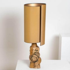 B. Rooke Keramische Lampe mit New CUSTOM MADE Lampenschirm von René Houben, 1960er Jahre