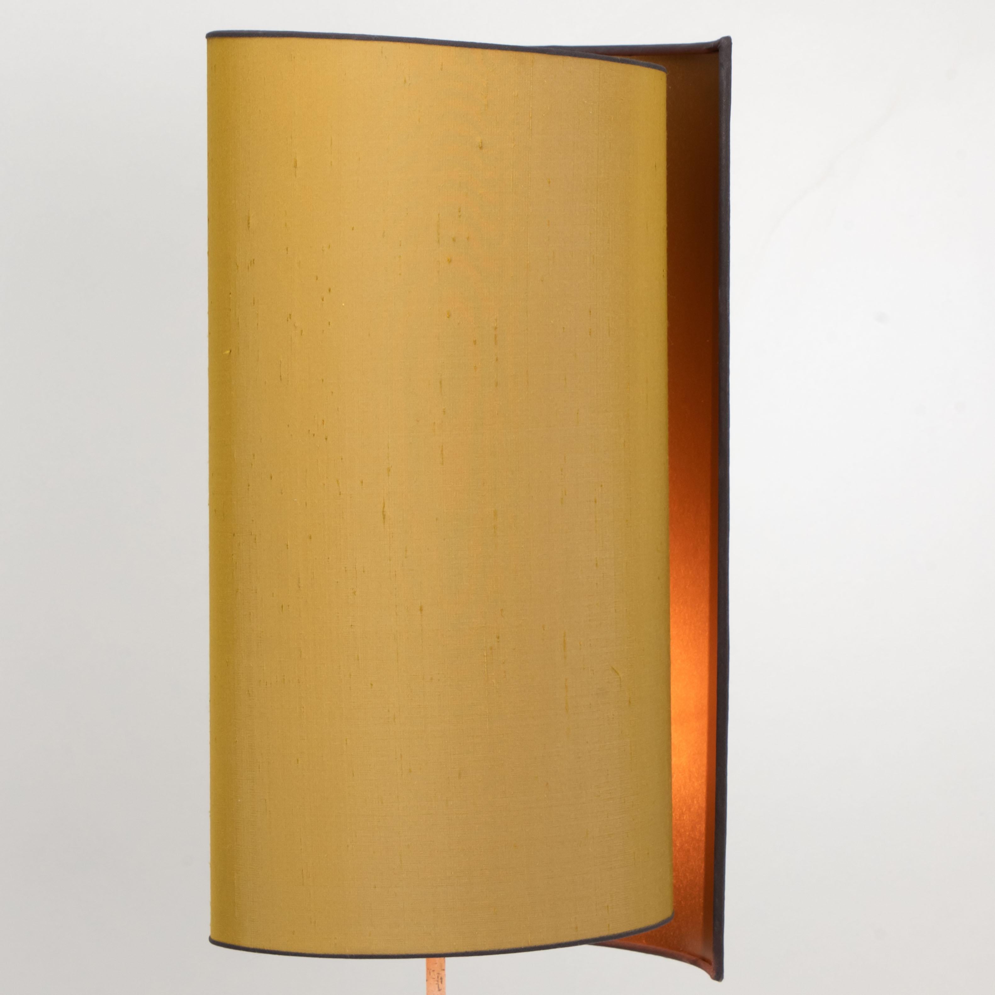 B. Rooke Ceramic Lamp with New Custom Made Silk Lampshade by René Houben, 1960s 6