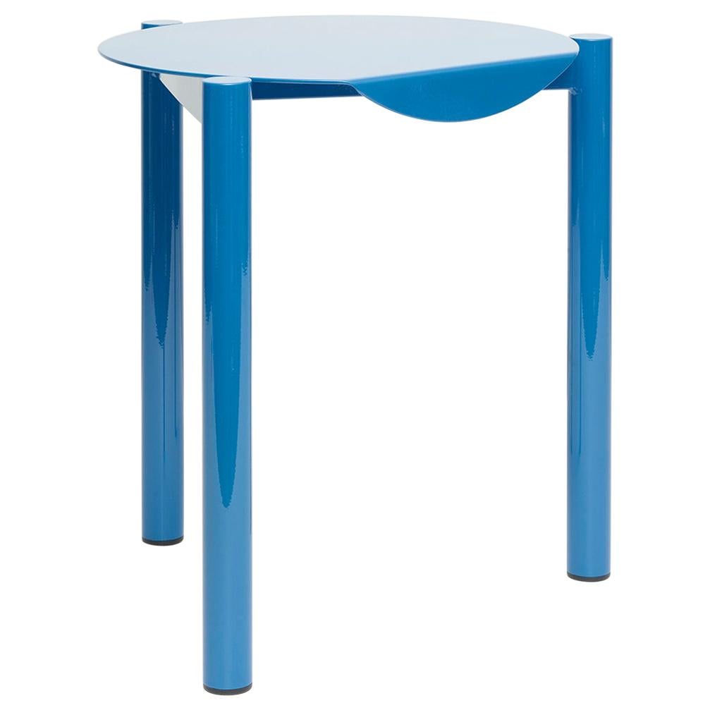 B Series Stool / Side Table, Contemporary, Minimal, Powder-Coated Steel Metal For Sale