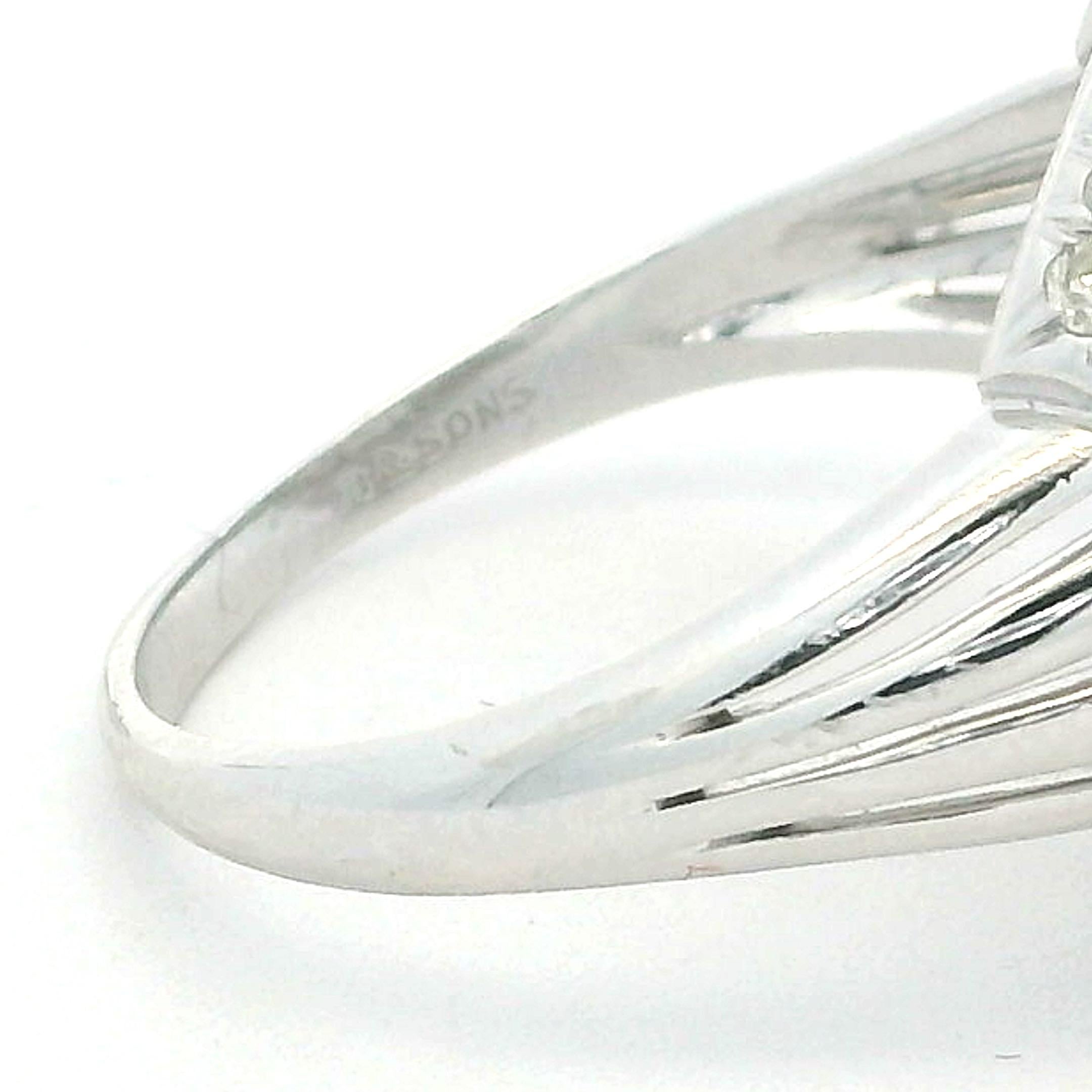 B & Sons Art Deco Platinum IGI Certifed Dimond Ring For Sale 11
