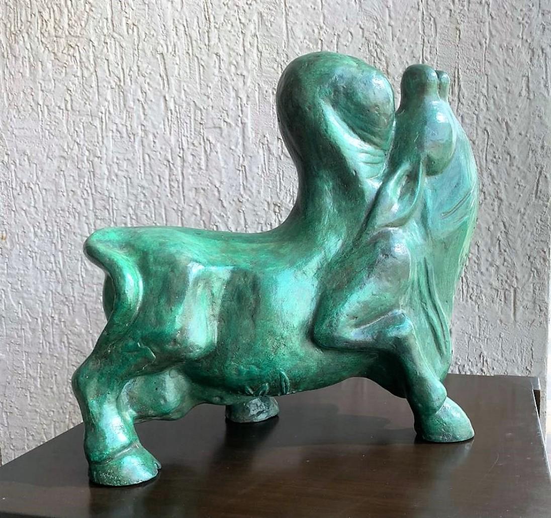 B. Vithal – Horse – H 13 x W 14 x D 5 inches
Bronze

Born : 1935 Vardha Maharashtra

Died : 1992

Education : Sir J.J. School of Art, Mumbai
Exhibitions :
Selected Posthumous Exhibitions
2013 'The Naked and the Nude: The Body in Indian Modern Art',