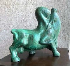 Bull, Bronze Sculpture by Modern Indian Artist B. Vithal "In Stock"