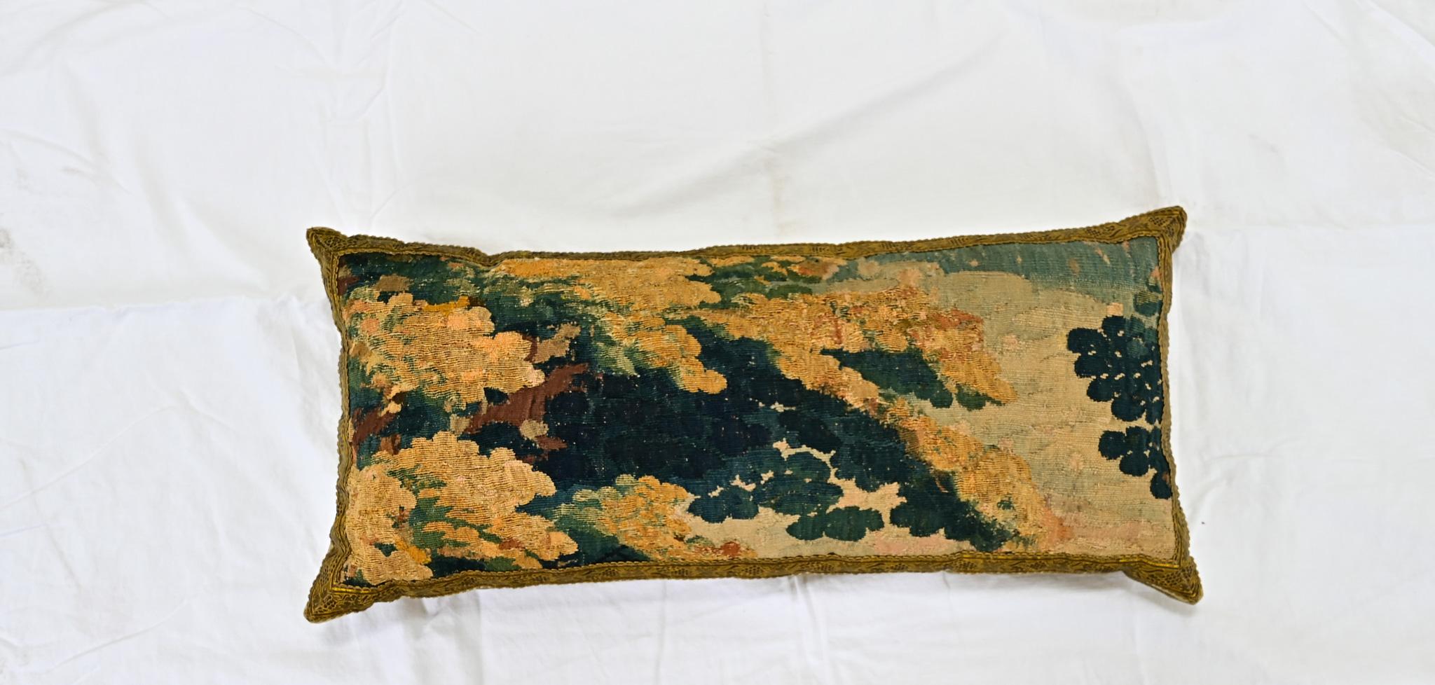 Other B. Viz Antique Tapestry Fragment Pillow